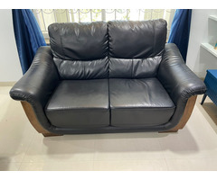 Sofa Set (3 + 2) - Faux / Fake Leather - Image 1/2