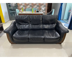 Sofa Set (3 + 2) - Faux / Fake Leather - Image 2/2