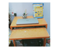 Orange laminated Wooden Computer Table - Image 3/4