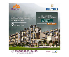2 and 3BHK Gated Community Flats in Bachupally | Risinia Builders - Image 1/2