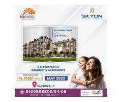 2 and 3BHK Gated Community Flats in Bachupally | Risinia Builders - Image 2/2
