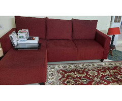 2 years old sofa set with carpet and a table with a bean bag. - Image 1/4