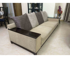 Sofa Set for Sale - Ekbote Furniture - Solid Beech Wood Sofa Set 3+1 - Image 1/8