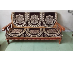 Rajwadi Full Sofa Set - Excellent Condition - Image 3/10