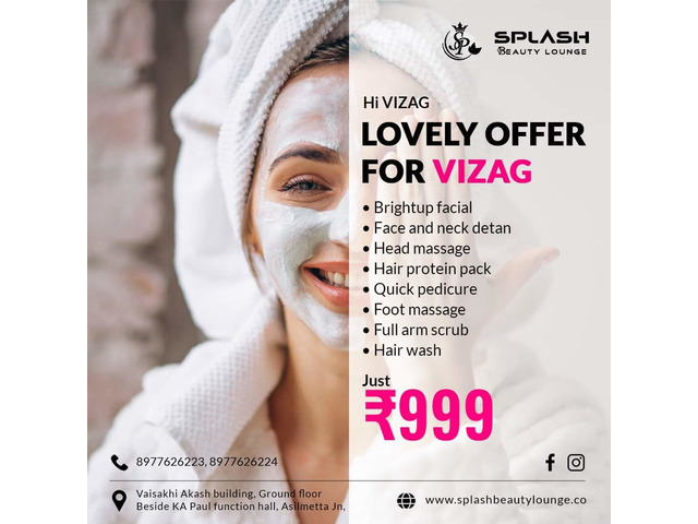 Glow Your Beauty With Our Beauty Services For All Womens @999 In Splash Beauty Lounge Asilmetta Viza - 1/1