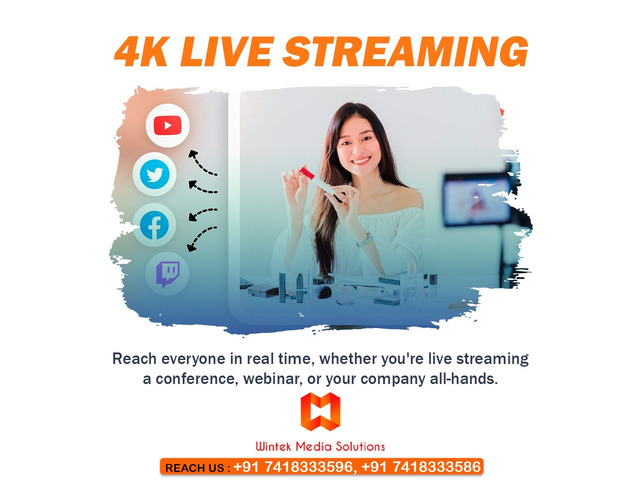 Event Management and Live Streaming on 4K Quality on all platforms. - 1/1
