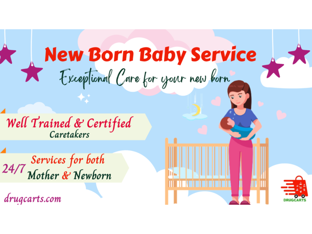 Get 24/7 Newborn Baby Care Service Online | Drugcarts - 1/1