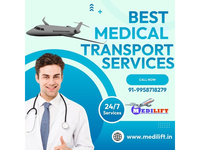 Affordable Medilift Air Ambulance Service in Mumbai with ICU Facility - 1/1