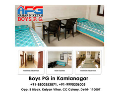 Boys Hostel in Kamla Nagar