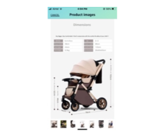 Star and Daisy Kids baby stroller pram gear foldable - Image 4/10