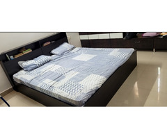 King size bed with mattress for sale - 1