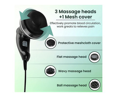 Electric Handheld Full Body Massager with 3 Massage Heads & Variable - Image 8/10