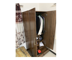 Wooden two-door wardrobe; From Urban ladder; new like condition, bought 6 months ago - Image 3/5