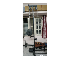 Home Gym Equipment 60 Kg With Preacher and Flat Bench - Image 2/5