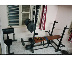 Home Gym Equipment 60 Kg With Preacher and Flat Bench - Image 3/5