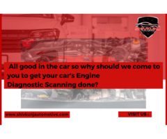 All good in the car so why should we come to you to get your car's Engine  Diagnostic Scanning done?