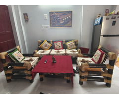 sofa sets 3+1+1 along with the center table for sale. - Image 1/2