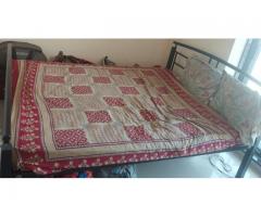 King size Godrej Metal Bed with Matress - 1