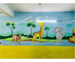 Play School Cartoon Wall Art painting From Pragati Nagar - Image 1/6