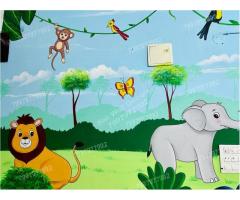 Play School Cartoon Wall Art painting From Pragati Nagar - Image 4/6