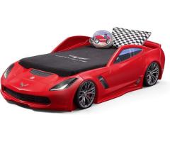 Toddler Kids Car Bed - Z06 Corvette Toddler to Twin Bed with Lights - Image 1/10