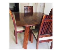 4 Seater Solid Wood Dining table - Image 1/6