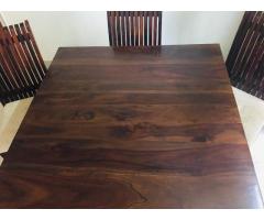 4 Seater Solid Wood Dining table - Image 2/6