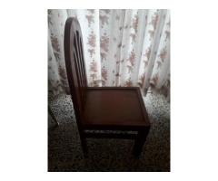 Used Solid Burma Teak Wood Chairs to sell - Image 1/3