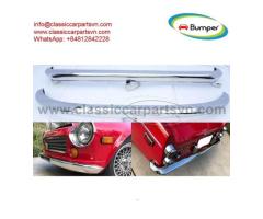 Datsun Roadster Fairlady bumpers (1962-1970) no over riders. - Image 1/8