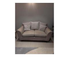 Linen 3+2 Sofa. Good Condition. - Image 1/6