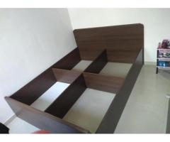 Queen size storage Bed with mattresses - Image 2/8