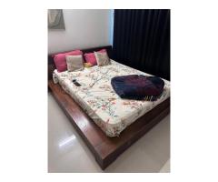 Urban ladder wooden platform bed - Image 1/4