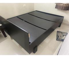 Pepperfry Queen Size Bed With Box Storage In Wenge Finish By Mintwud.