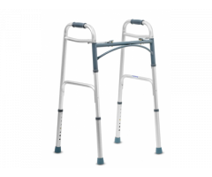 Premium Imported Light Weight Aluminum Height Adjustable Folding Walker - 1