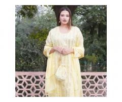 Buy Premium Chanderi Chikankari Outfits
