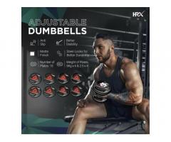 HRX 40kg professional metal integrated ten rubber weights set