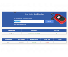 Morpho E3 device WITH RD SERVICE