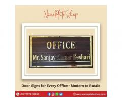 Handcrafted Wooden Nameplates – Add a Timeless Touch with Nameplateshop