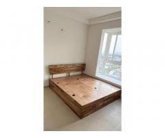 Wake fit King size Bed with Storage 78x72