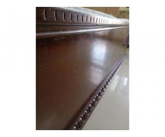 Carved Double Bed with Choir mattress and storage