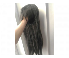 Long hair wig with bangs