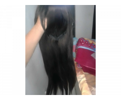 Long hair wig with bangs