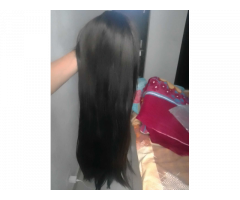 Long hair wig with bangs - 7