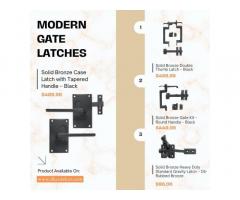 Modern Bronze Gate Latches with Oil Rubbed Finish – Shop Online!