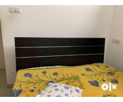 Queen size bed with storage, wardrobe