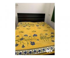 Queen size bed with storage, wardrobe
