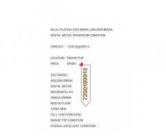 BAJAJ PLATINA 2023 MODEL,ABS,DISK BREAK, DIGITAL METER, SHOWROOM CONDITION ,72001@@99913,TIRUPATTUR