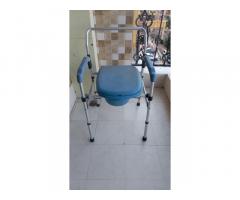 Portable KosmoCare commode chair 800/- bedpans 300/-