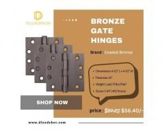 Antique Finish Oil Rubbed Bronze Door Hinges | Perfect for Door & Cabinets!
