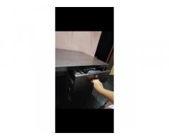 A wooden study table